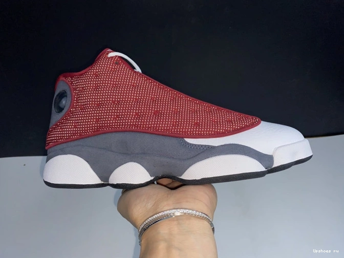 13 Air Red Flint 414571-600 Grey Gym Retro Jordan 0219